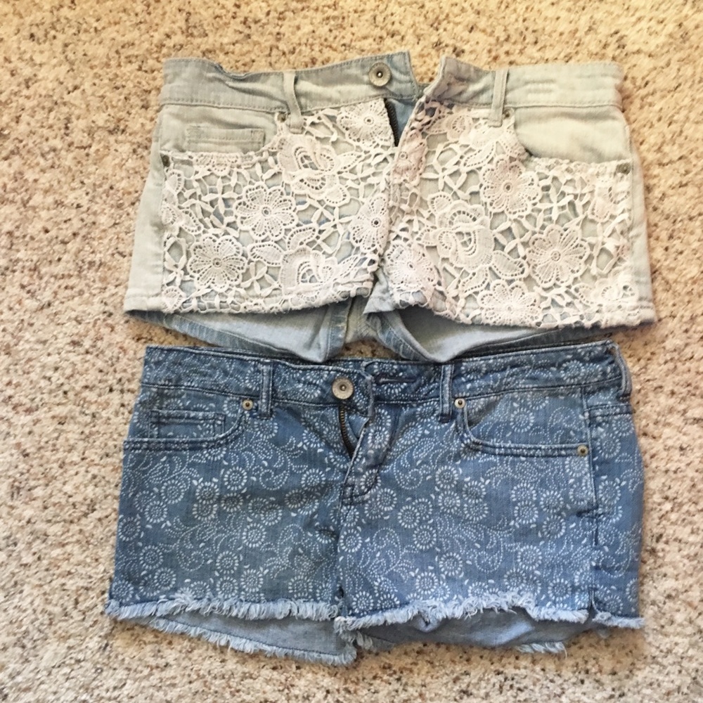 Two Pairs of Denim Shorts